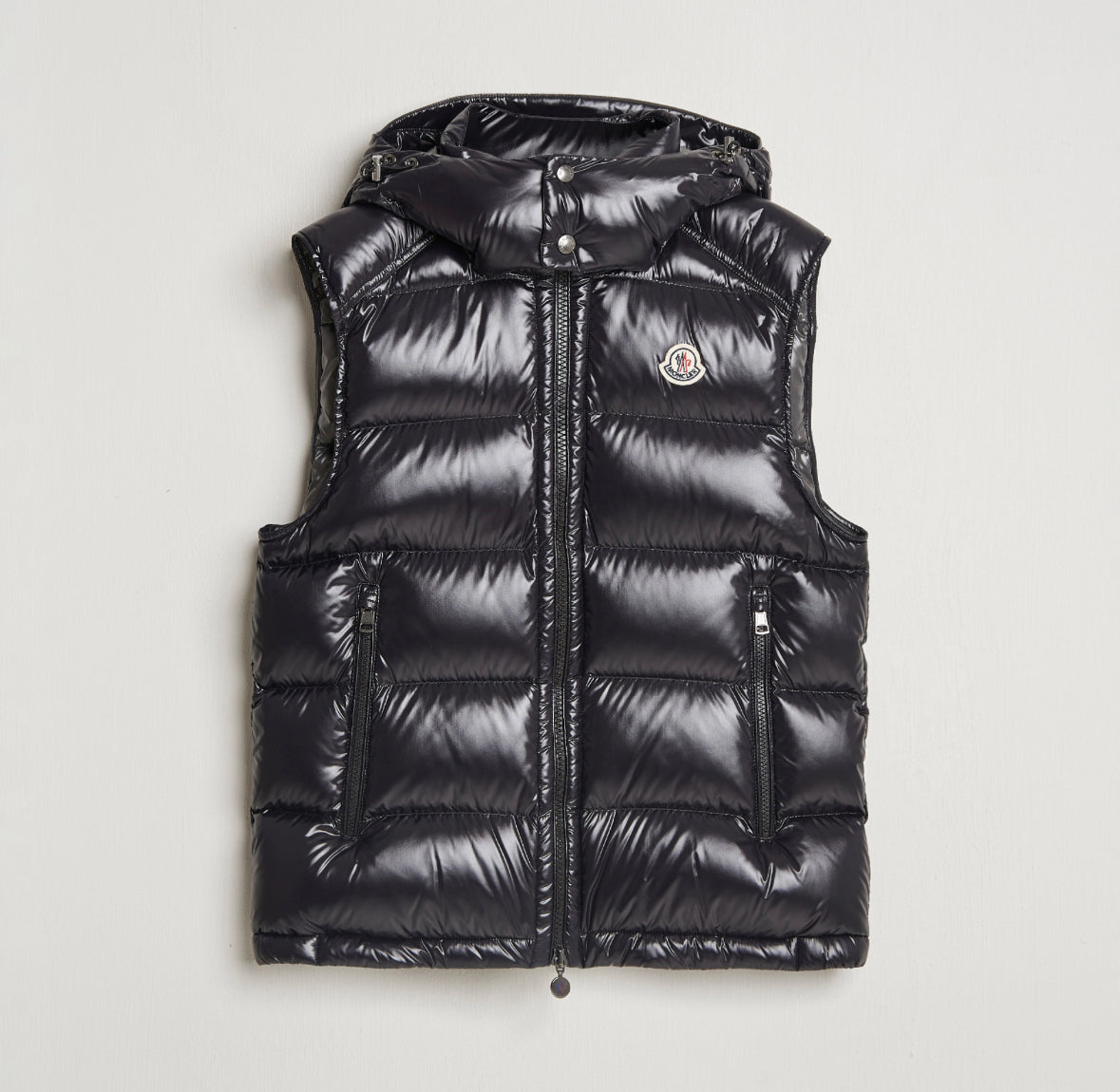 MONCLER Bormes Daunenweste mit Kapuze