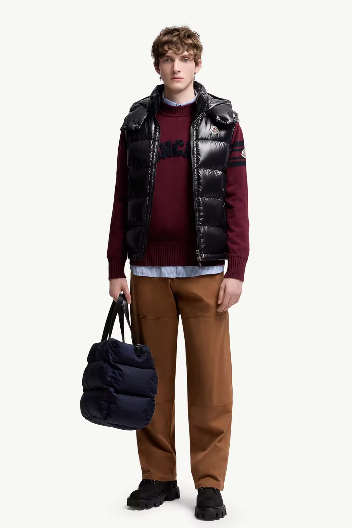 MONCLER Bormes Daunenweste mit Kapuze