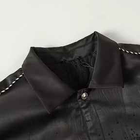 Ed Hardy – Dead or Alive Kunstlederjacke – Black