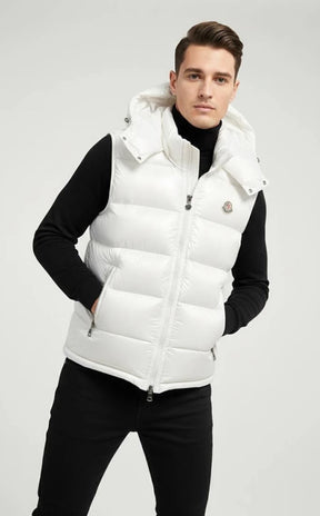 MONCLER Bormes Daunenweste mit Kapuze